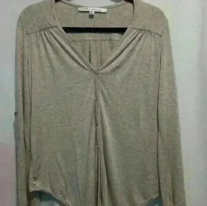 Max studio neutral super soft button down size S